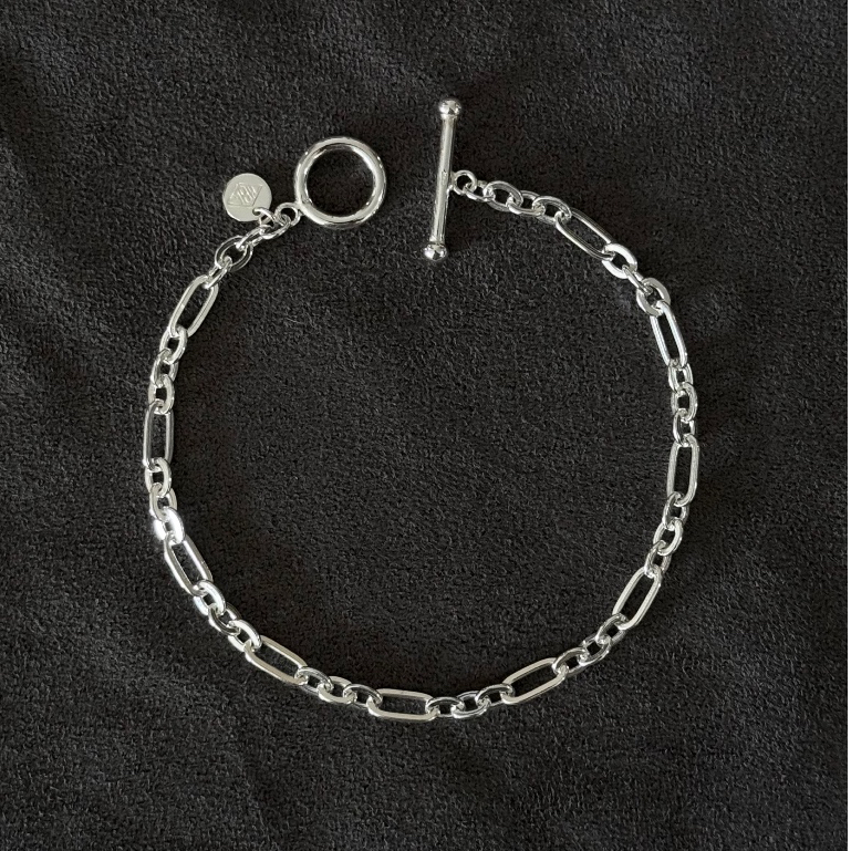 Marbella.bkk กำไลข้อมือ สร้อยข้อมือ เงินแท้ แบบโซ่ รุ่น Theo II Bracelet