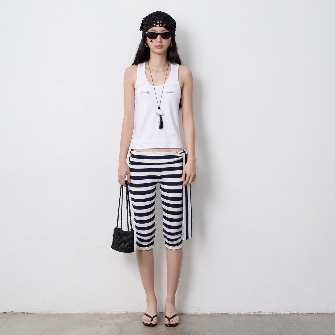ZATANI Striped Capri