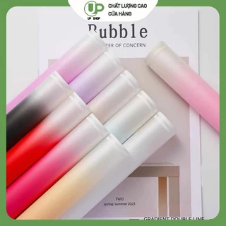 กระดาษห่อช่อดอกไม้ 20 ชิ้น ลายไล่เฉดสี กันน้ำ กระดาษห่อดอกไม้สไตล์เกาหลี สำหรับจัดช่อดอกไม้ ของขวัญ DIY