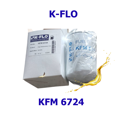 กรองโซล่า Fuel Filter K FLO KFM 6724  เทียบ Donaldson P550515 1763776 Scania T124 P124 T114 T164 T34