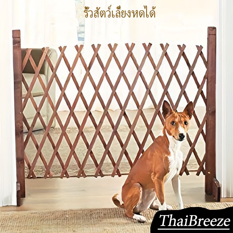 รั้วไม้พับเก็บได้รั้วสัตว์เลี้ยงติดตั้งง่ายแข็งแรงทนทานป้องกันแสงแดดป้องกันสนิมและแมลง
