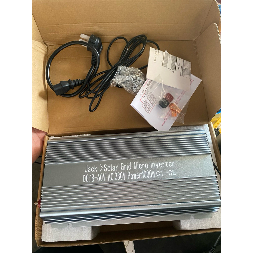 grid tie micro inverter 1000w 60v มีพัดลมในตัว ไมโครอินเวอร์เตอร์ ผลิตไฟได้เยอะ ลดค่าไฟ800/เดือน