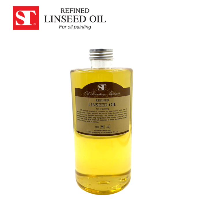 ST REFINED LINSEED OIL น้ำมันลินซีด 1000ml