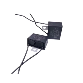 คาปาซิเตอร์ 450VAC 1~25 UF( Capacitor )มีสาย 2 สาย แคปพัดลม ปั๊มน้ำ มอเตอร์แคปรัน แคปสี่เหลี่ยม คาปาซิเตอร์รัน