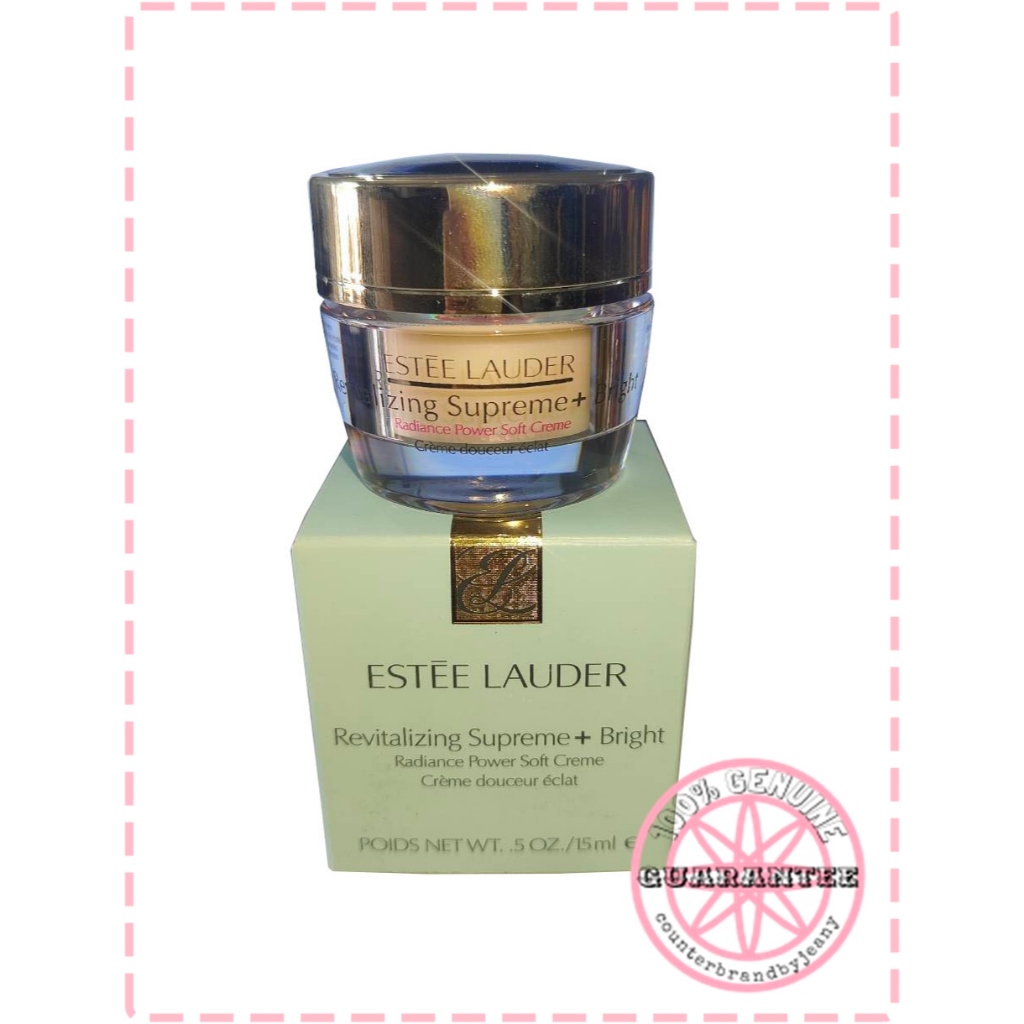 ESTEE LAUDER Revitalizing Supreme+ Bright Radiance Power Soft Creme 15mL แท้ป้ายไทย ครีมเพิ่มความกระจ่างใส