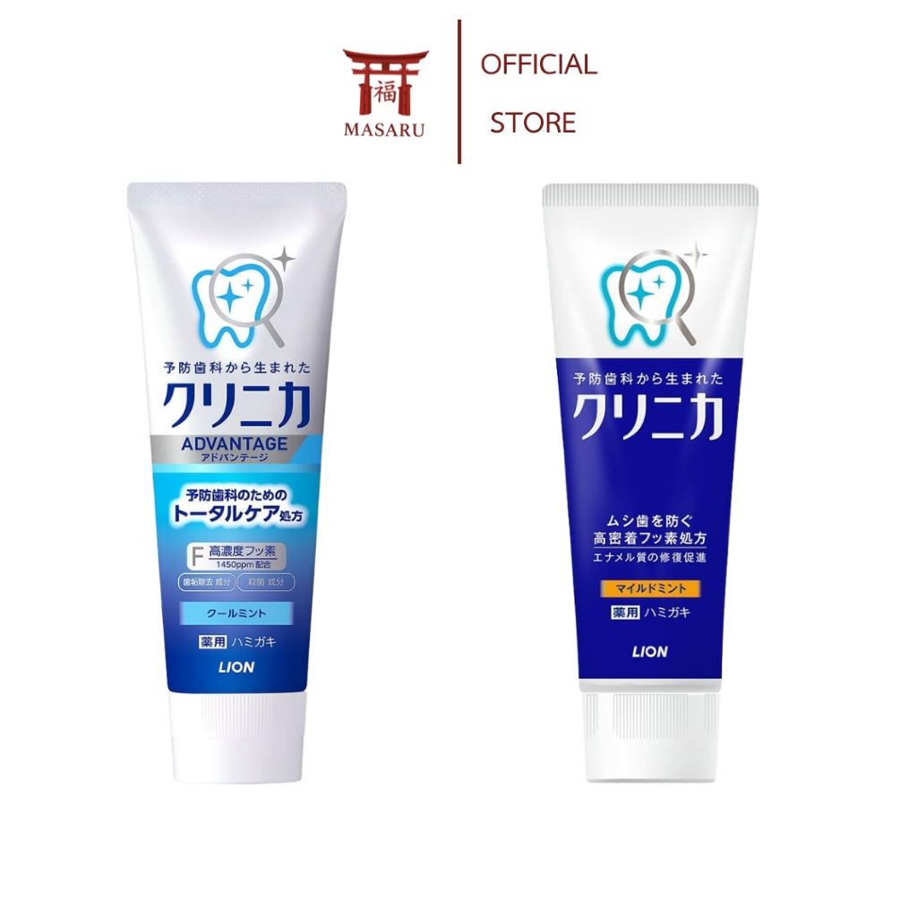 [แท้ 100%] LION Clinica Toothpaste ยาสีฟันไลอ้อน คลินิกา ยาสีฟันญี่ปุ่น สูตรฟลูออไรด์ ป้องกันฟันผุ ลดคราบพลัค