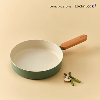 LocknLock หม้อและกระทะอเนกประสงค์เคลือบเซรามิก สีเขียว รุ่น Suit Sage IH (ขนาด 18/22/24 cm.)