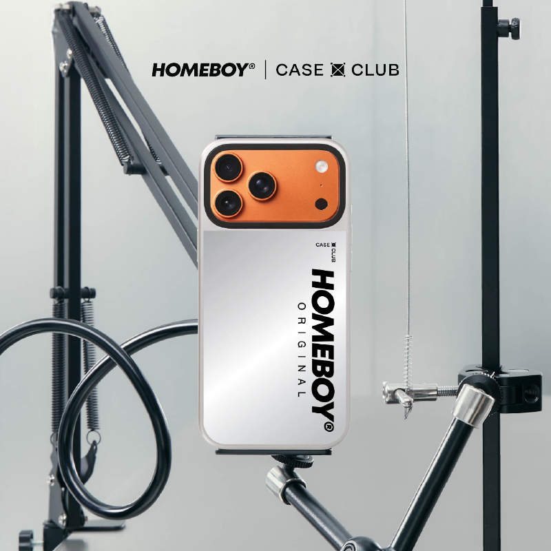 CaseClub เคสไอโฟน เคสกระจก ลาย HOMEBOY ORIGINAL สำหรับ i17 Pro Max/i17 Pro/i Air/i17