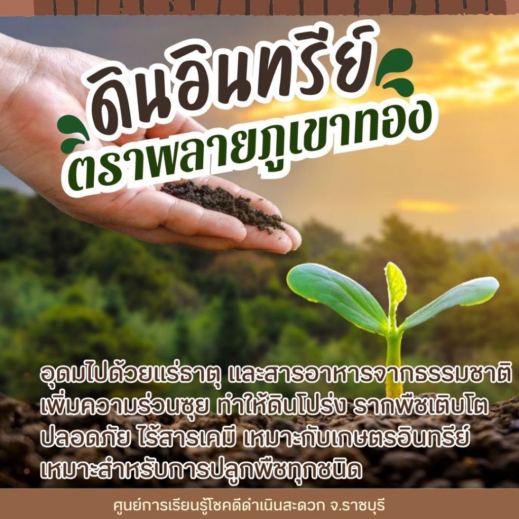 แบ่งขาย!! ดินอินทรีย์ สูตรสีเขียว เร่งต้น-ใบ 1.5 กก. รูปที่ 2
