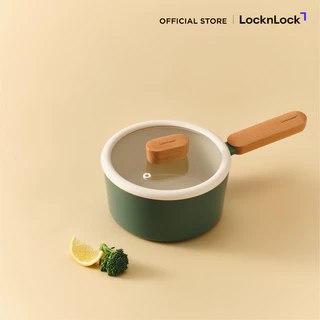 LocknLock หม้อและกระทะอเนกประสงค์เคลือบเซรามิก สีเขียว รุ่น Suit Sage IH (ขนาด 18/22/24 cm.)