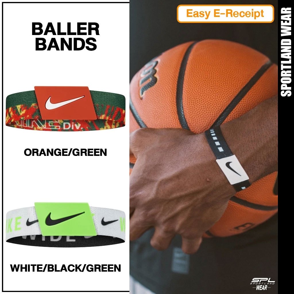 Nike Collection สายรัดข้อมือ สำหรับเล่นกีฬา Baller Bands 06961 / N.000.2506.047 / N.000.2506.993 (690)