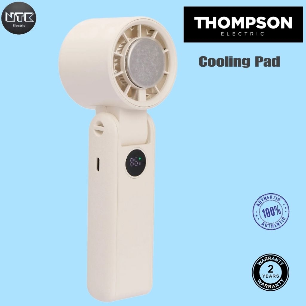 THOMPSONพัดลมพกพา Cooling Pad สีขาว