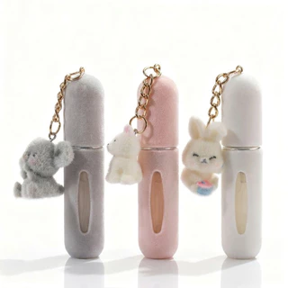 🐻 ขวดแบ่งน้ำหอม 5ml พวงกุญแจตุ๊กตาขนนุ่ม | ขวดแบ่งน้ำหอมพกพา