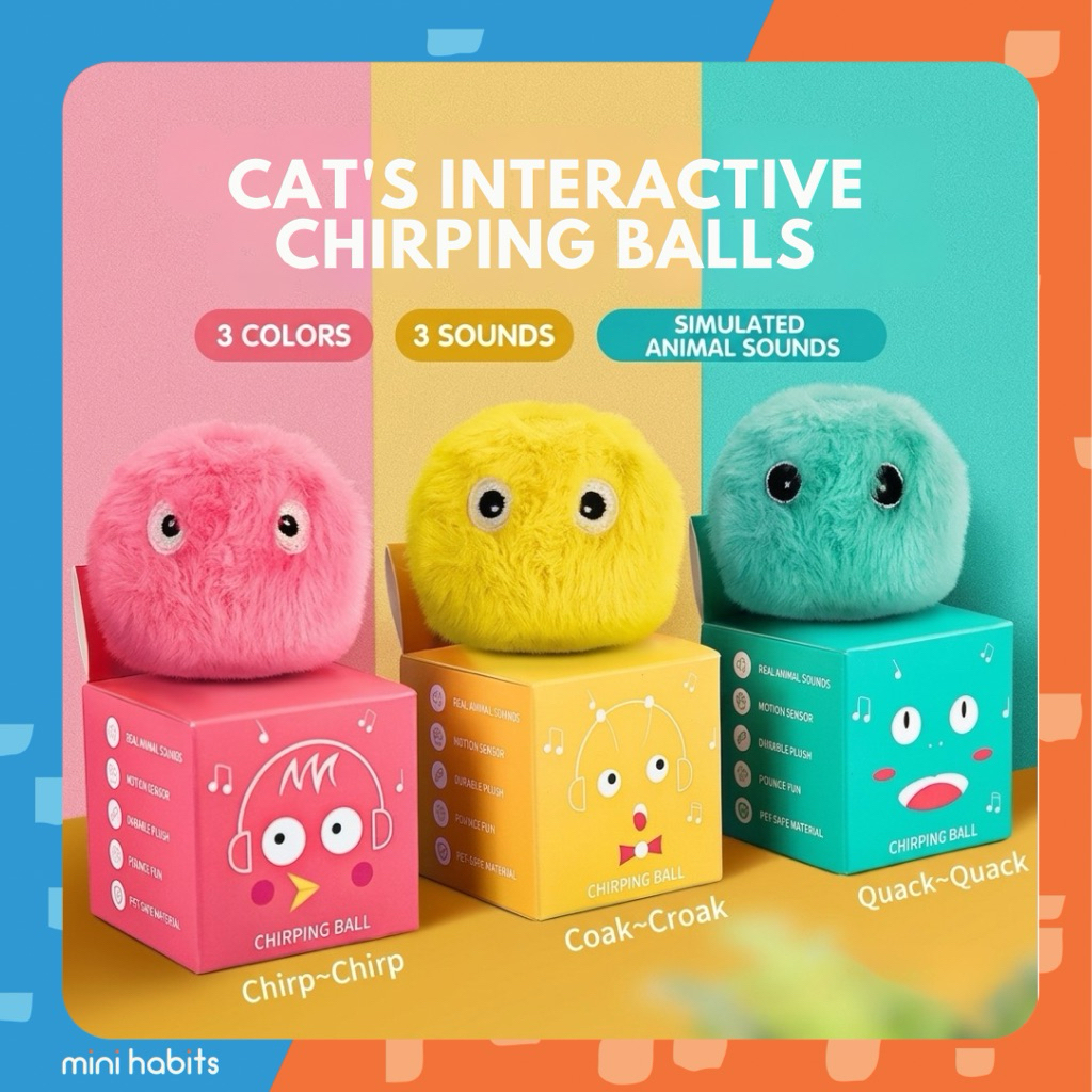 [🚚 พร้อมส่ง] ลูกบอลมีเสียงสำหรับสัตว์เลี้ยง Purr Echo Pet Ball ของเล่นแมว ลูกบอลแมว