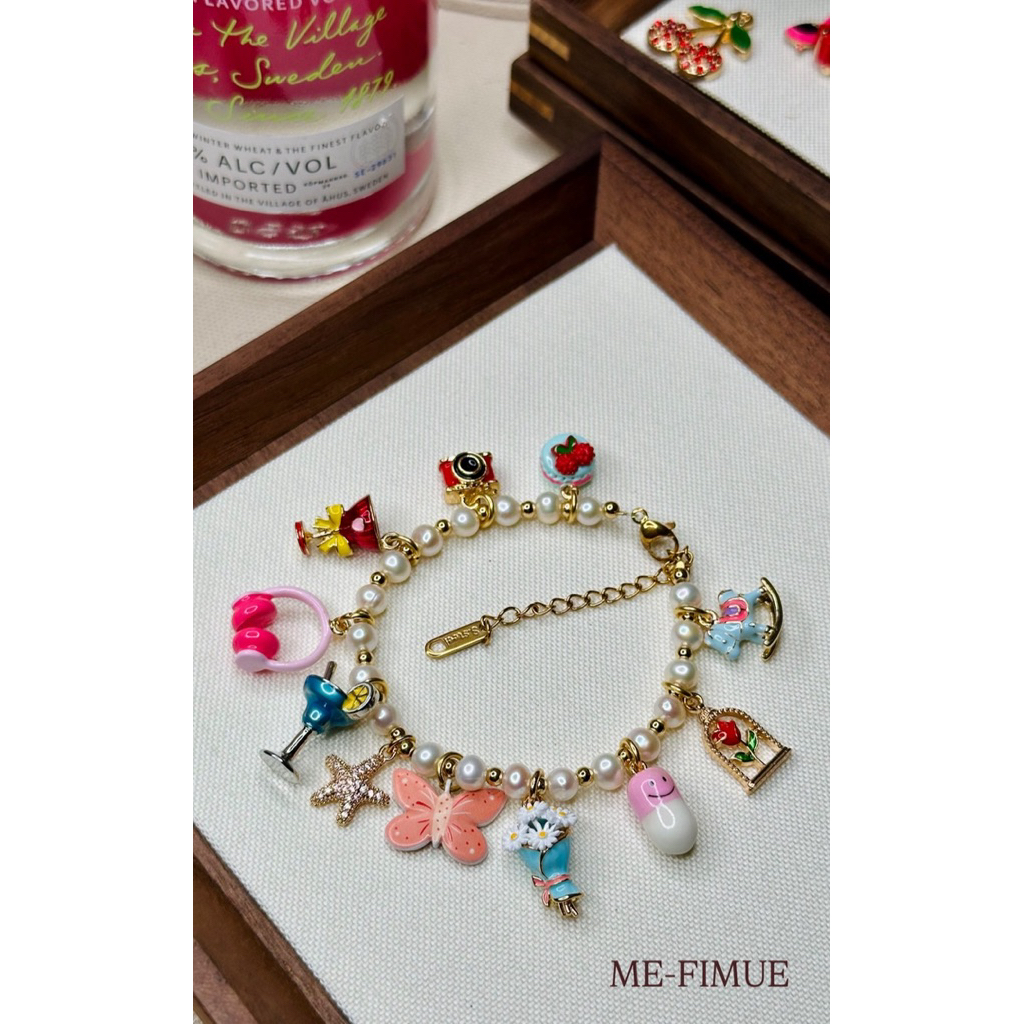 กำไลชาร์มแฟชั่น ME~FIMUE Sweet Candy Charm สร้อยข้อมือผู้หญิง สไตล์เกาหลี ของขวัญน่ารัก