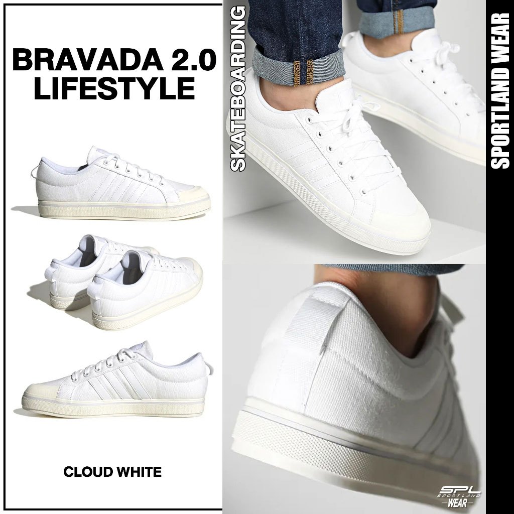 Adidas อาดิดาส รองเท้าผ้าใบ รองเท้าสีขาว M Bravada 2.0 HP6021 / HP6022 (1900)