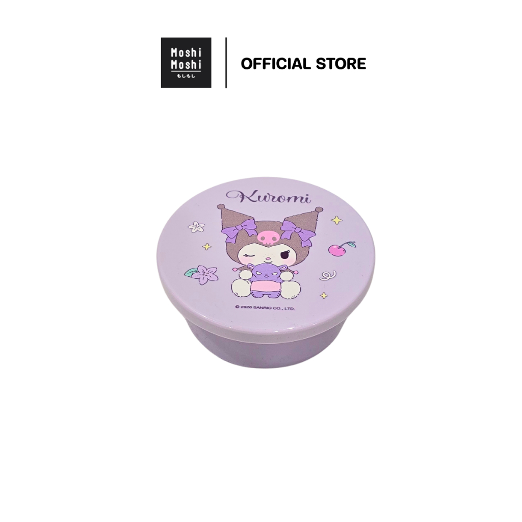Moshi Moshi กระปุกกลมฝาเปิด กระปุกเก็บของ ลาย Kuromi ลิขสิทธิ์แท้จากค่าย Sanrio รุ่น 6100008096