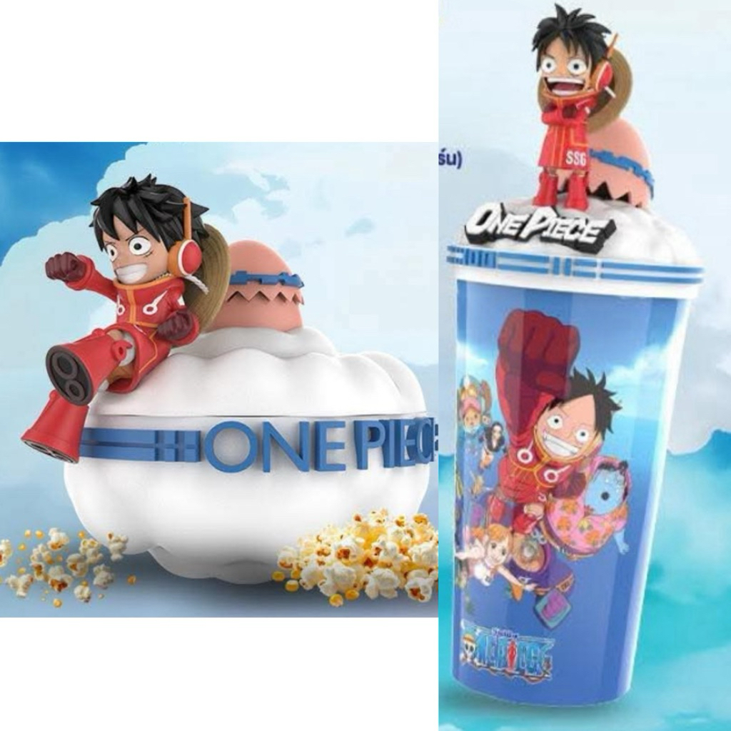 (ทักลด50%)📌 ส่งด่วนหทม. แท้ ถังป๊อปคอร์น LUFFY EGGHAD BUCKET SET แก้ว ลูฟี่ ถ้งป๊อปคอร์น one piece วันพีช major 2026