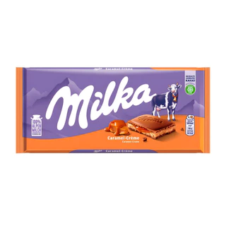 Milka Milk Chocolate มีส่วนผสมของนม Alpen 100% มี 20 รสชาติให้เลือก ขนาด 87-100 กรัม(g.) BBE: 11/2026 - 01/2027