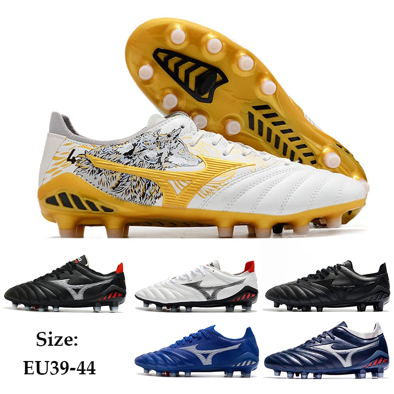 รองเท้าสตั๊ด Mizuno รุ่น Morelia Neo 3 FG รองเท้าฟุตบอล หนังสังเคราะห์นุ่มพิเศษ น้ำหนักเบา ระบายอากาศได้ดี