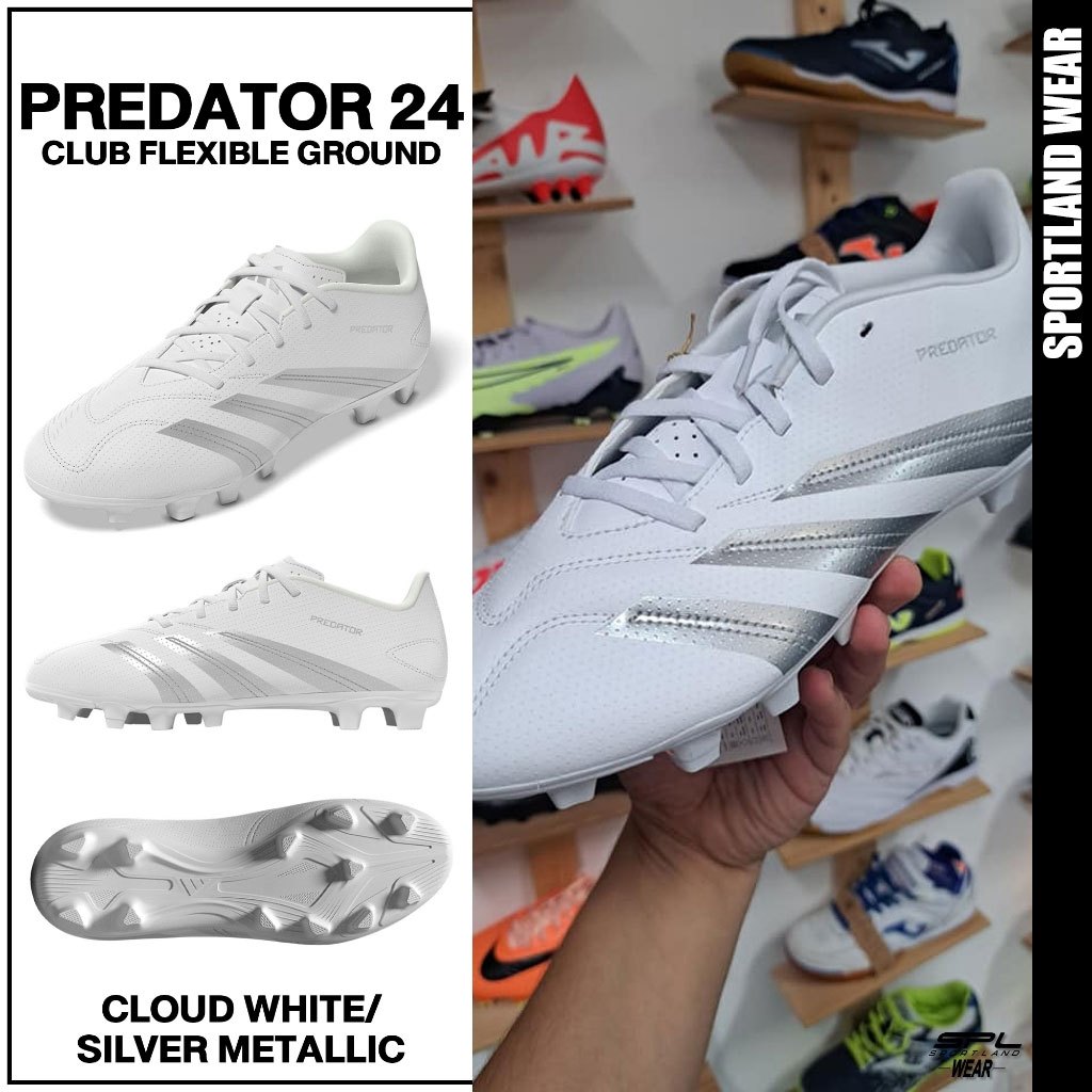 Adidas อาดิดาส รองเท้าฟุตบอล รองเท้าสตั๊ด FB Predator 24 Club Flexible Ground IG7758 (2000)