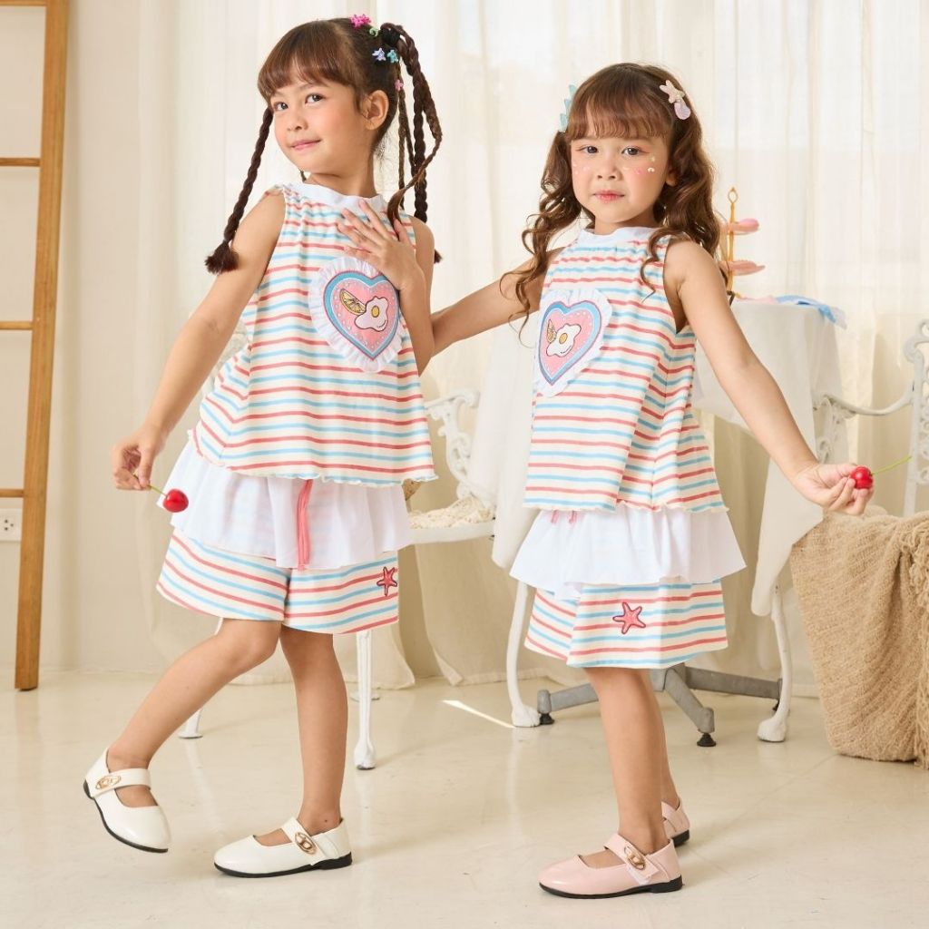 e'clat طقم بنات بدون أكمام وشورت — صورة 6