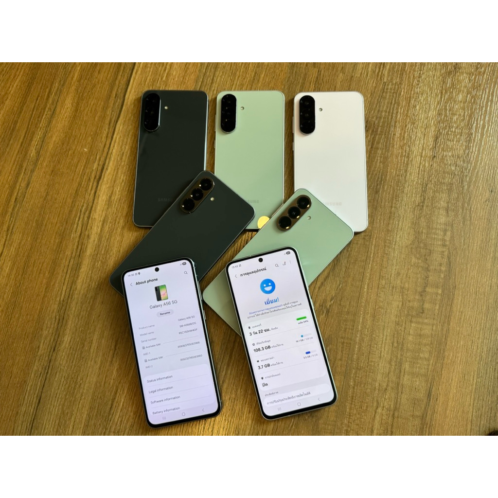 Samsung A56 5G 12/256 เครื่องศูนย์ไทยมือสองสภาพสวย ประกันศูนย์เหลือ
