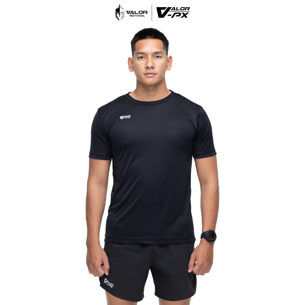 VALOR PX - QRF TEE I T-Shirt เสื้อกีฬา เสื้้อยืด คอกลม ออกกำลังกาย ผ้าโพลีเอสเตอร์ ระบายอากาศ VALOR 