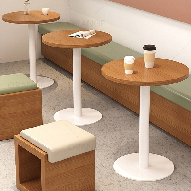 ORANGE【คุณภาพสูง】60CM ROUND โต๊ะรับประทานอาหาร โต๊ะกาแฟทรงสี่เหลี่ยม / ทรงกลม ขนาด ซม.สไตล์มินิมอล