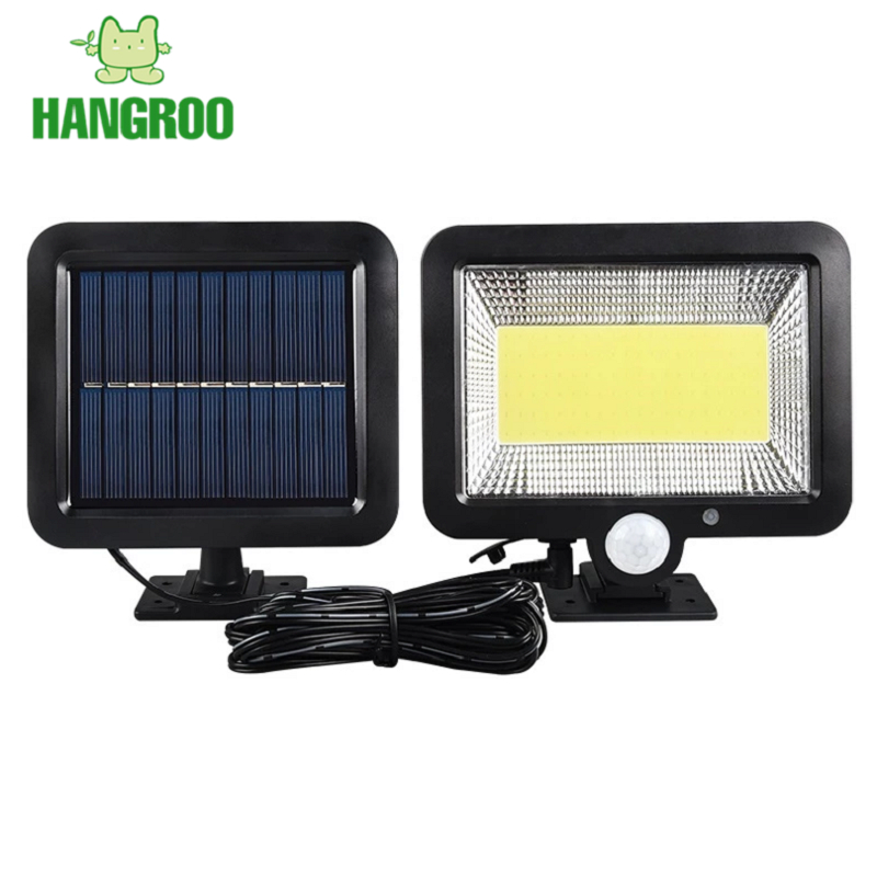 โคมไฟ Black 100 COB LED พลังงานแสงอาทิตย์ กันน้ำ สำหรับตกแต่งสวน Solar wall light – โปรปัง