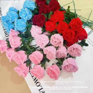 ลวดกำมะหยี่ DIY 8มม 100ชิ้น ลวดกํามะหยี่ขนฟู เส้นขนฟู ลวดกำมะหยี่หนาพิเศษ ทำงานฝีมือ