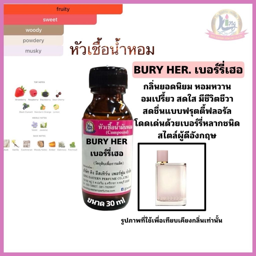 กลิ่น BURY HER (เบอร์รี่ เฮอ) หัวเชื้อน้ำหอม 100%