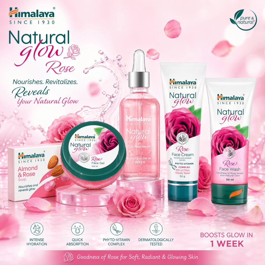 Himalaya Natural Glow Rose Face Wash 100 ml