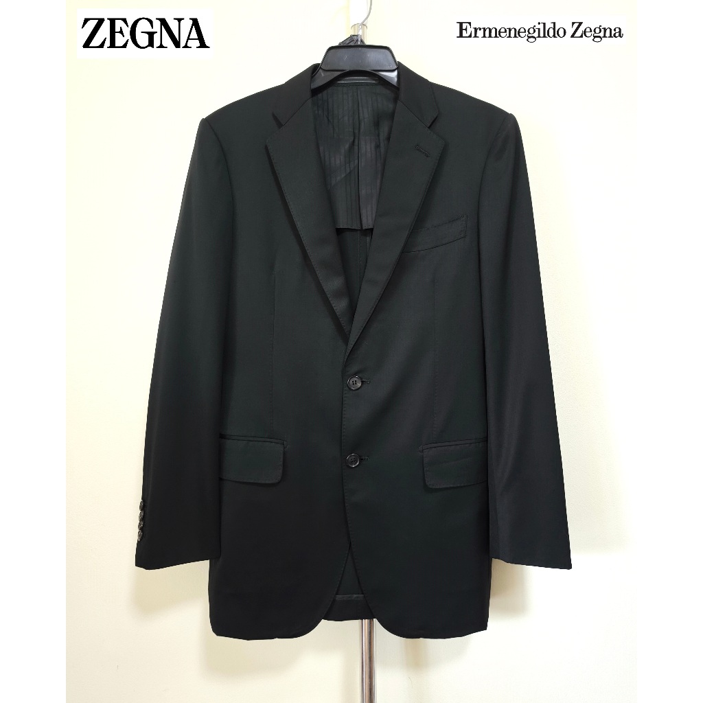 Ermenegildo Zegna เสื้อสูท สีดำ อก 39 นิ้ว มือสอง