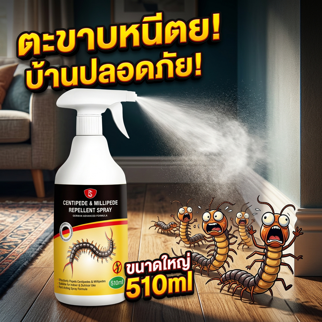 ⚡จัดส่งรวดเร็ว⚡LY ยาฆ่าตะขาบ ยาไล่ตะขาบ ผงไล่ตะขาบ กำจัดตะขาบ 510ml ไม่ต้องเจือจาง ฉีดพ่นโดยตรง ไล่งู ตะขาบ แมงป่อง