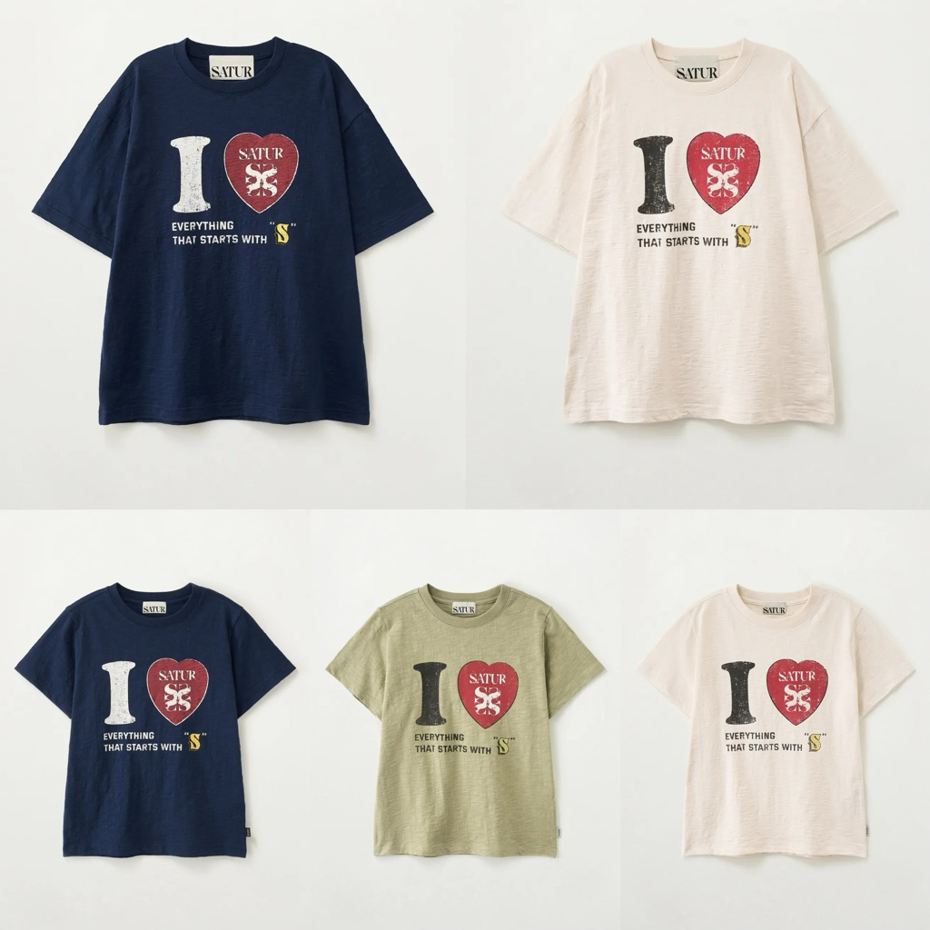 🛒พรีออเดอร์ Satur I Love Satur Short Sleeve Tshirt