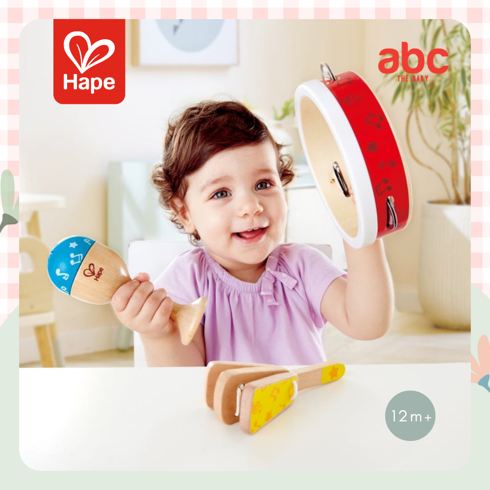 Hape Junior Percussion Set, 3 Pieces, 12M+ image 2