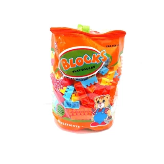 ตัวต่อ สีสด 320 ชิ้น กว้าง 3 ซม. BLOCKS 320 PIECES บล๊อคต่อ ของเล่น ตรงปก พร้อมส่ง จากไทย 3805