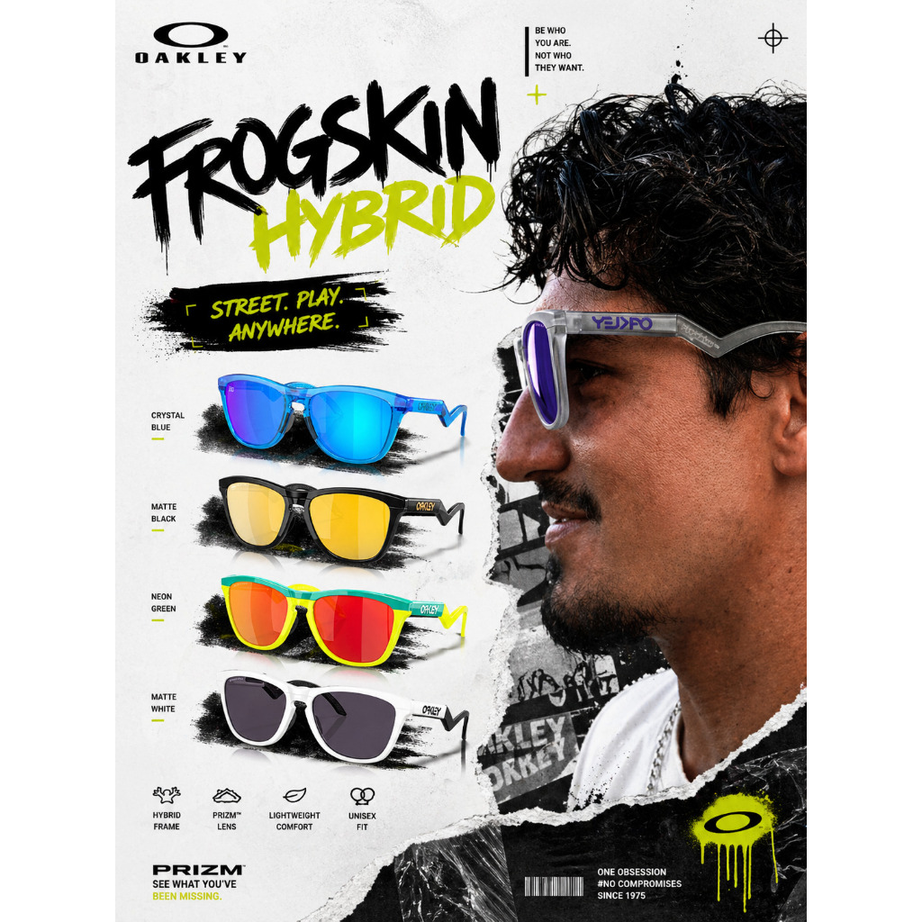 แว่นกันแดด ยอดนิยม ลุคใหม่ Frogskin Hybrid กระชับ เข้ารูปหน้ามากขึ้น