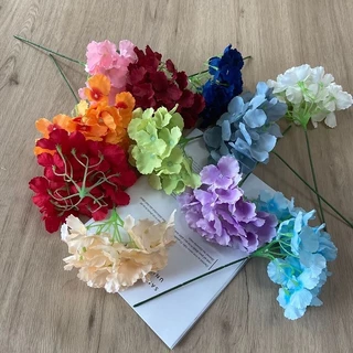 23cm ดอกไม้ประดิษฐ์ไฮเดรนเยีย ตกแต่งงานเฉลิมฉลอง ของตกแต่งบ้าน ใช้ตกแต่งห้องนั่งเล่น หรือวันปีใหม่
