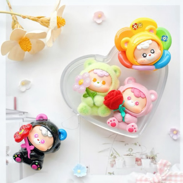 🌸💖 ; ( 1 กล่อง / 3 ตัว ) Diudiu Flora Bloom Series