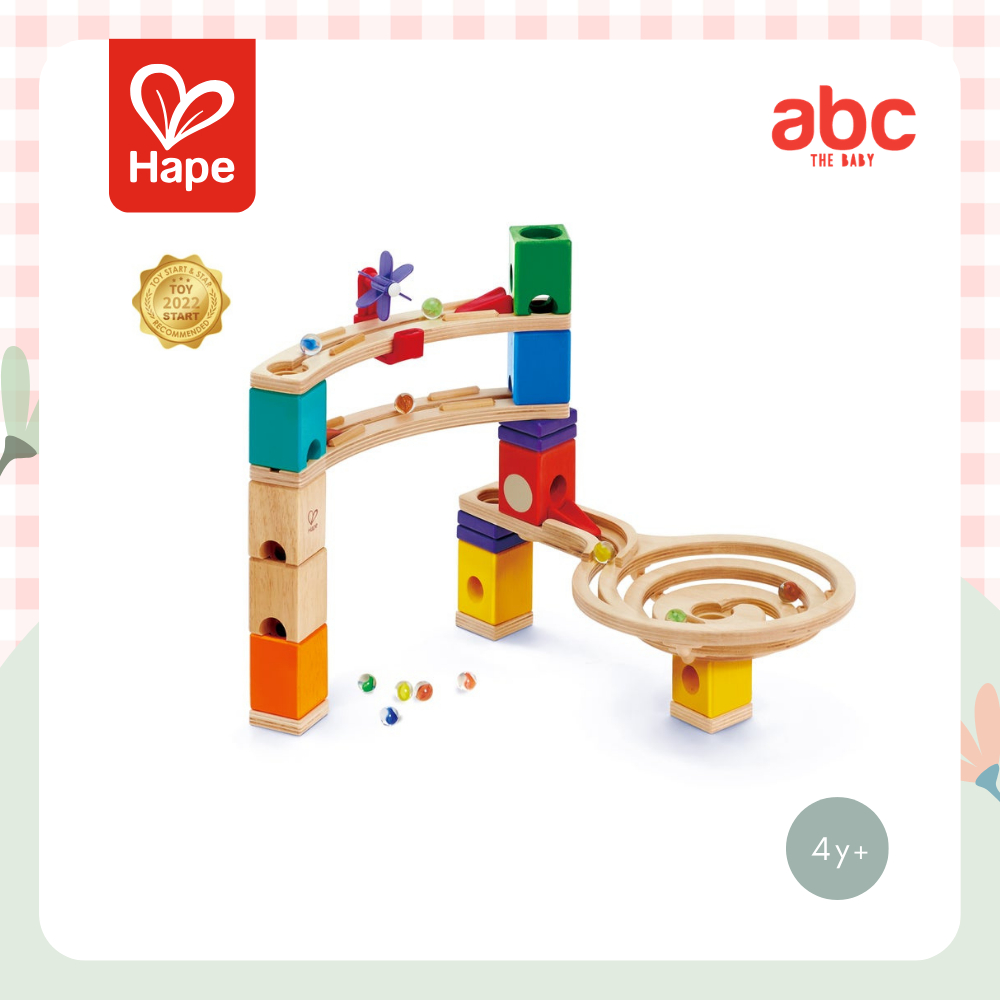 Hape ของเล่นไม้ รางลูกแก้ว Hape Race To The Finish ของเล่นเสริมพัฒนาการ 4 ขวบ ขึ้นไป