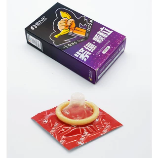 ถุงยาง ขนาด49 บาง มีปุ่ม PLEASURE MORE (10ชิ้น/กล่อง) ไม่ระบุชื่อสินค้าหน้ากล่อง