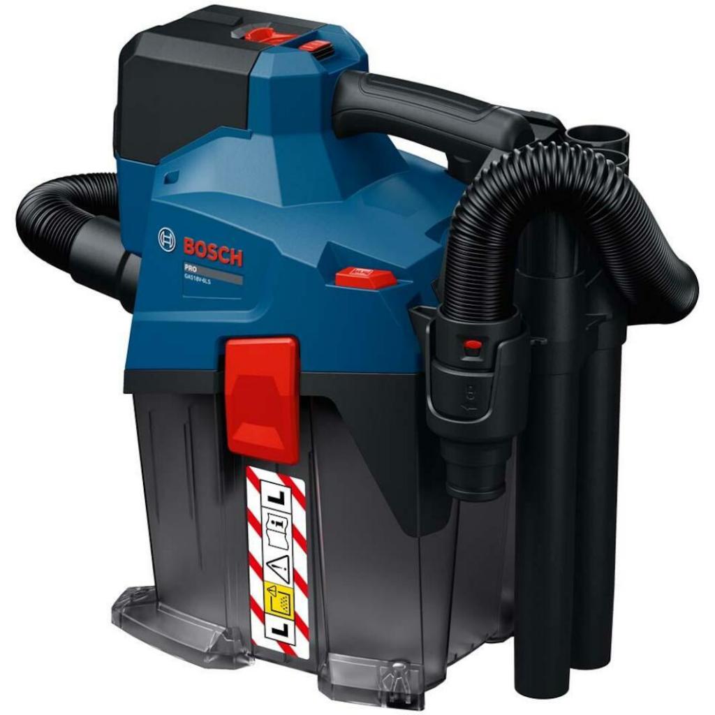 BOSCH เครื่องดูดฝุ่นไร้สายขนาด 6 ลิตร GAS 18V-6 LS 18V Brushless Motor