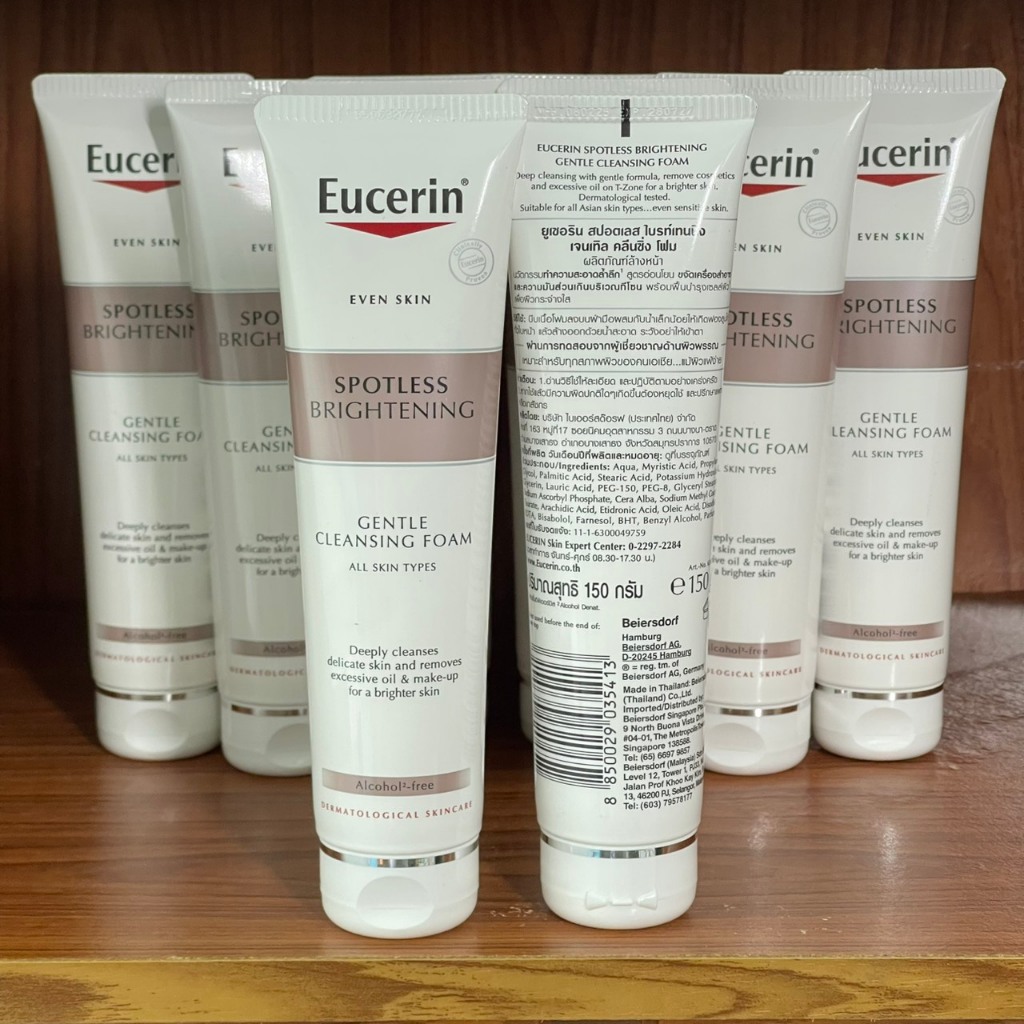 โฟมล้างหน้า EUCERIN Spotless Brightening Gentle Cleansing foam 50-150g