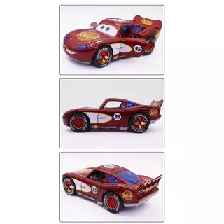 โมเดลรถเหล็ก แมคควีน no.95 (สีแดง) the cars วิ่งได้ระบบPULL BACK มีไฟ-มีเสียง โครงสร้างเหล็ก รถของเล่น 8888 # 89981#
