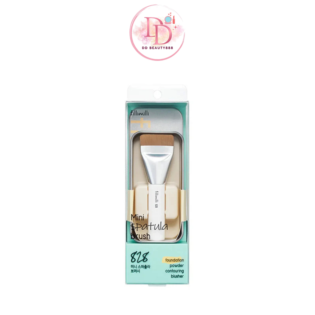แปรงหัวแบน Fillimilli Mini Spatula Brush 828 ไซซ์เล็ก เหมาะกับเนื้อครีมและมาสก์ทุกชนิด