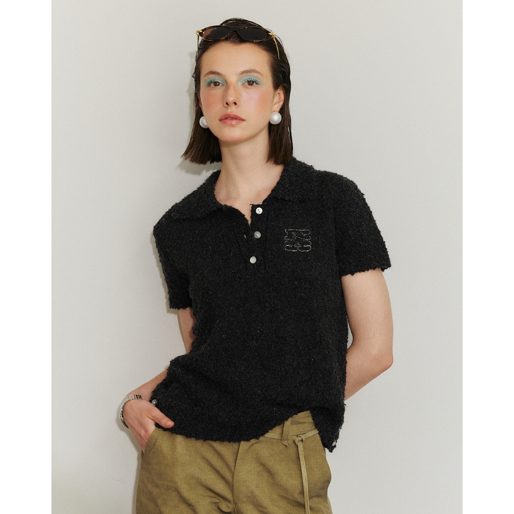 RYA RR Texture Polo เสื้อโปโล ผ้านิต ทอ คอปก