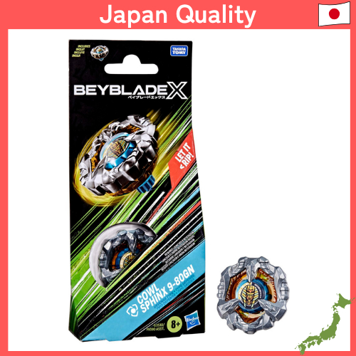 【Japan Quality】BEYBLADE X Cowl Sphinx 9-80GN Booster Pack ลูกข่างสายป้องกัน Takara Tomy อายุ 8+