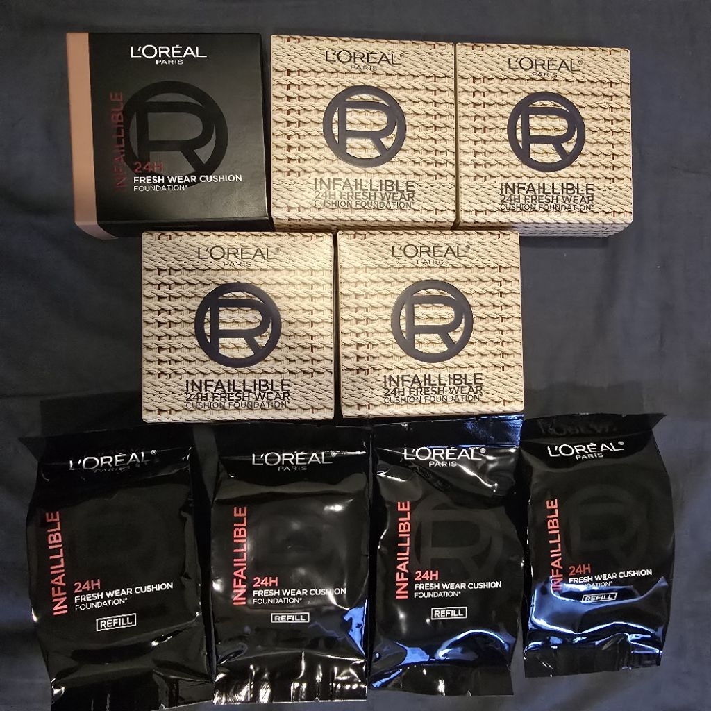L'Oreal Paris Infallible 24HFresh Wear Cushion Foundation 11g Raffia มี Refill